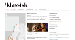 Desktop Screenshot of klassisk.net
